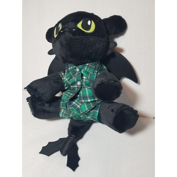 Build-A-Bear How to Train Your Dragon Black Dragon Toothless with Clothing 17 in - Picture 4 of 10